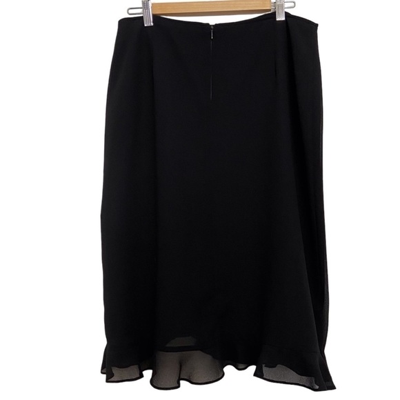 JOSEPH Ribkoff black skirt dress classic woven detailed embellishment crepe 14 - Picture 2 of 16